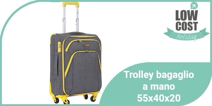 Trolley bagaglio a mano 55x40x20