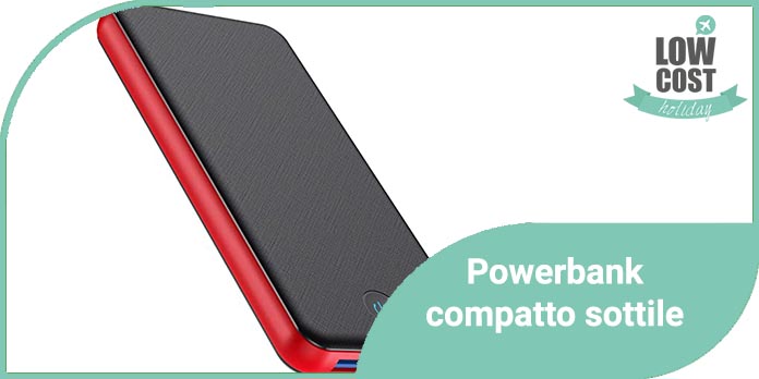 powerbank compatto sottile