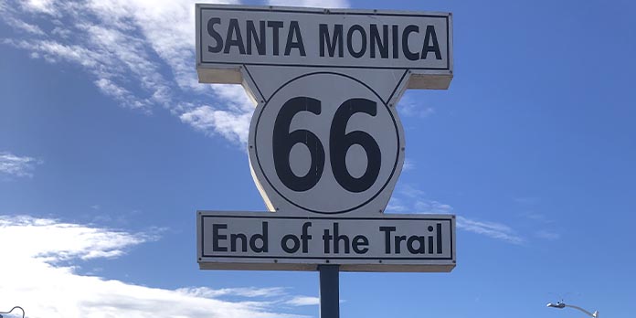 santa monica fine della us 66